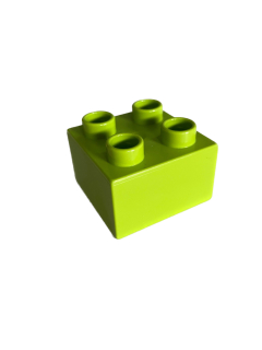 Lego Duplo kostka sv. zelená 2x2